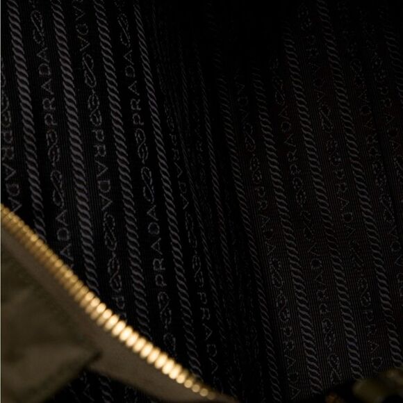 Prada Spazzolato-Trimmed Tessuto Shopping Tote. Very Good Condition - Picture 9 of 9